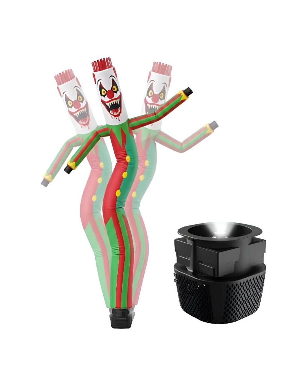 Halloween Inflatable Clown Tube Man 6ft, Included 45W Blower with Spotlight